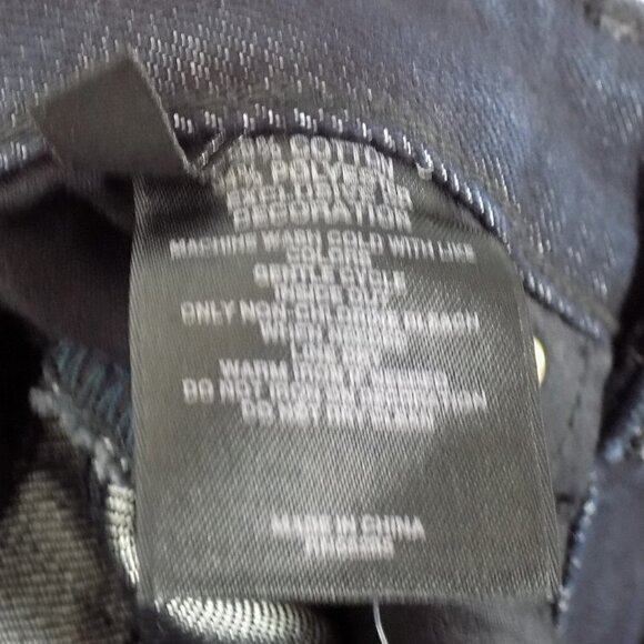 Express Jeans Regular Fit Low Rise Boot Cut Size 2 Sparkly Sequins Stella - Picture 10 of 10